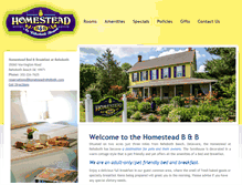 Tablet Screenshot of homesteadrehoboth.com